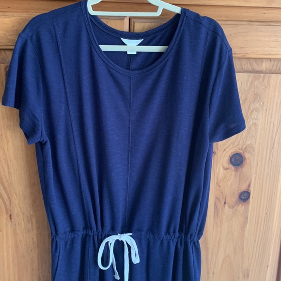 Caslon Drawstring-waist Dress, Size L - Picture 2 of 6